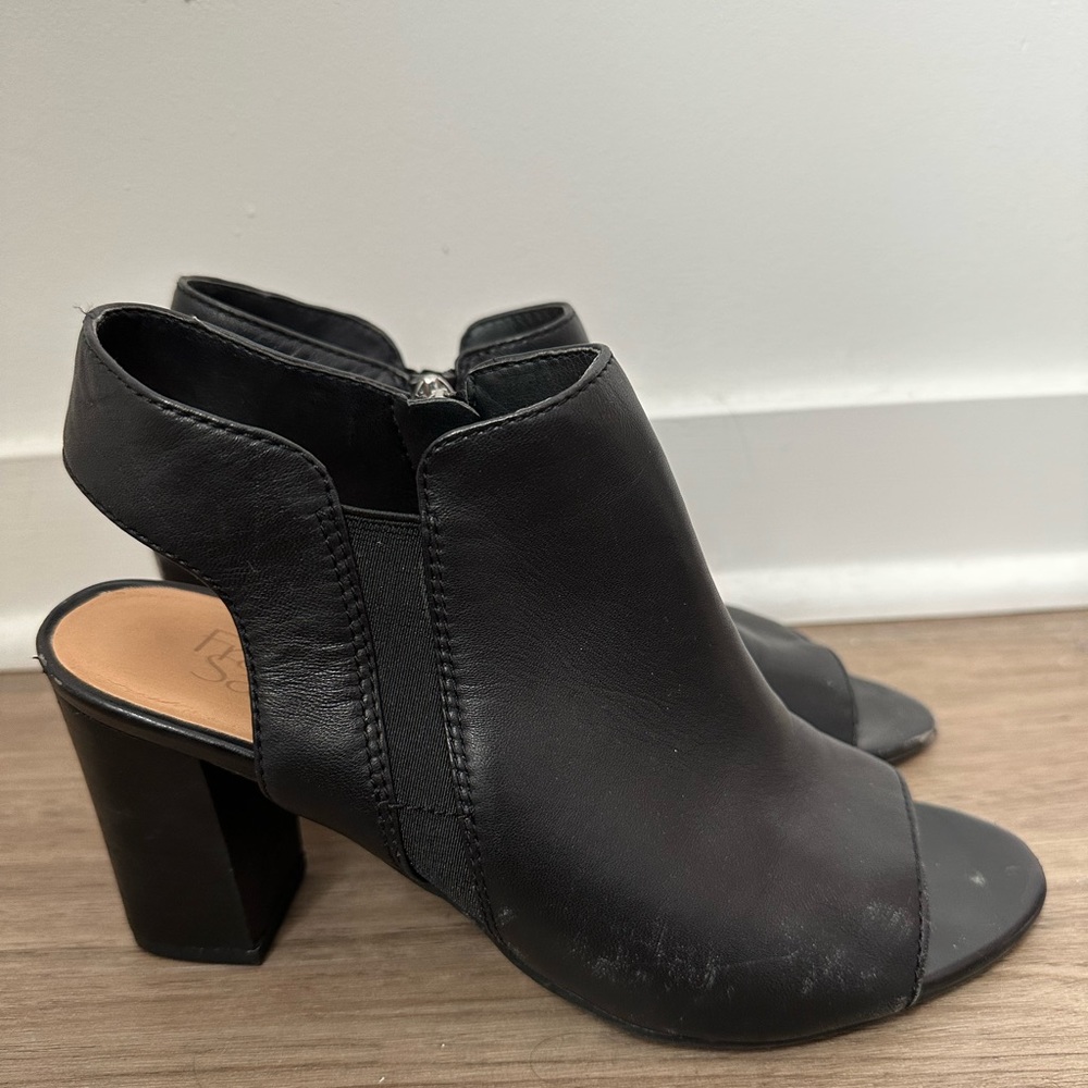 Franco Sarto Black Heeled Sandals